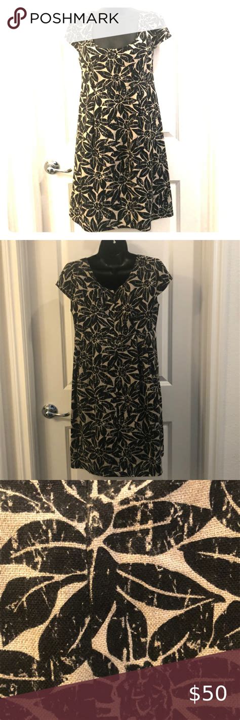 michael kors dress black white pattern|michael kors empire waist dresses.